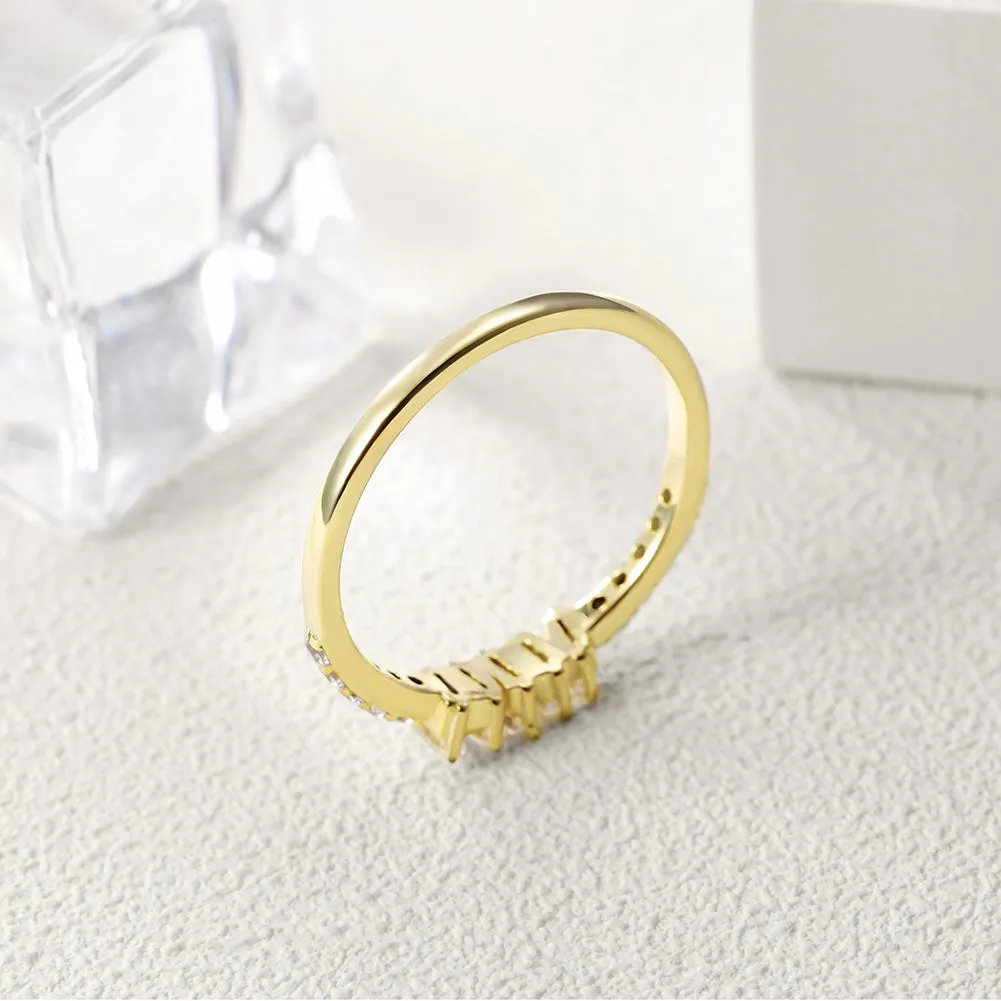 Creative gemstone smooth ring-SSR073