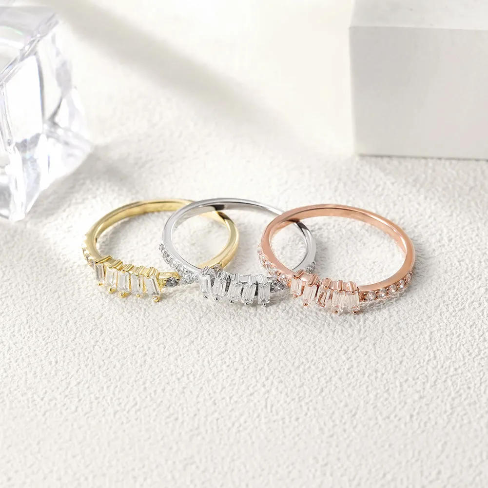 Creative gemstone smooth ring-SSR073