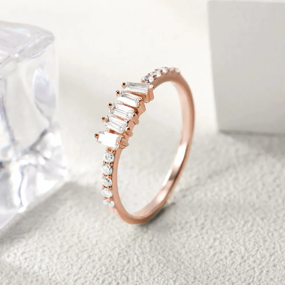 Creative gemstone smooth ring-SSR073