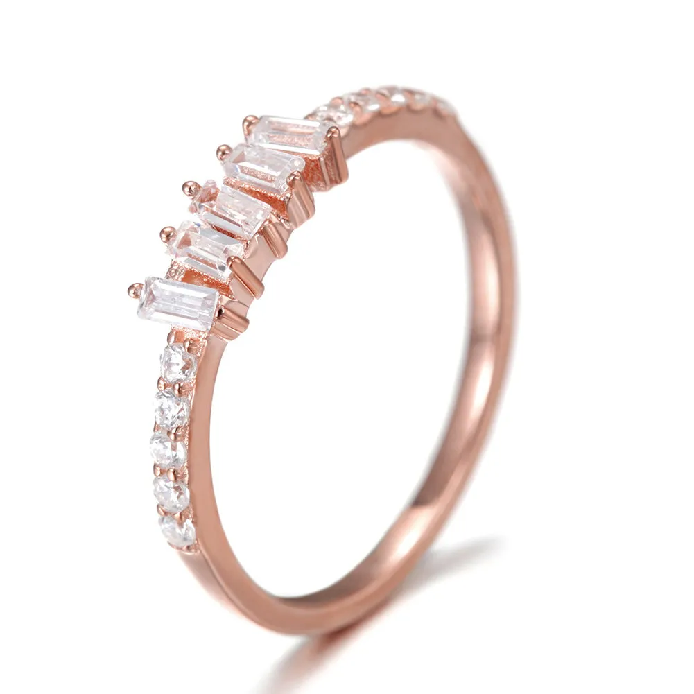 Creative gemstone smooth ring-SSR073