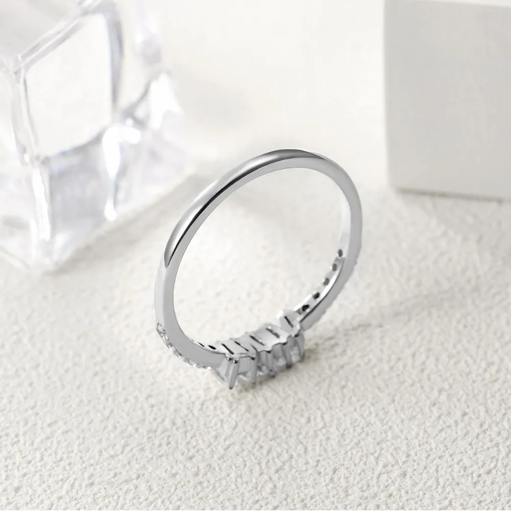 Creative gemstone smooth ring-SSR073