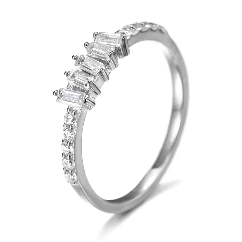 Creative gemstone smooth ring-SSR073