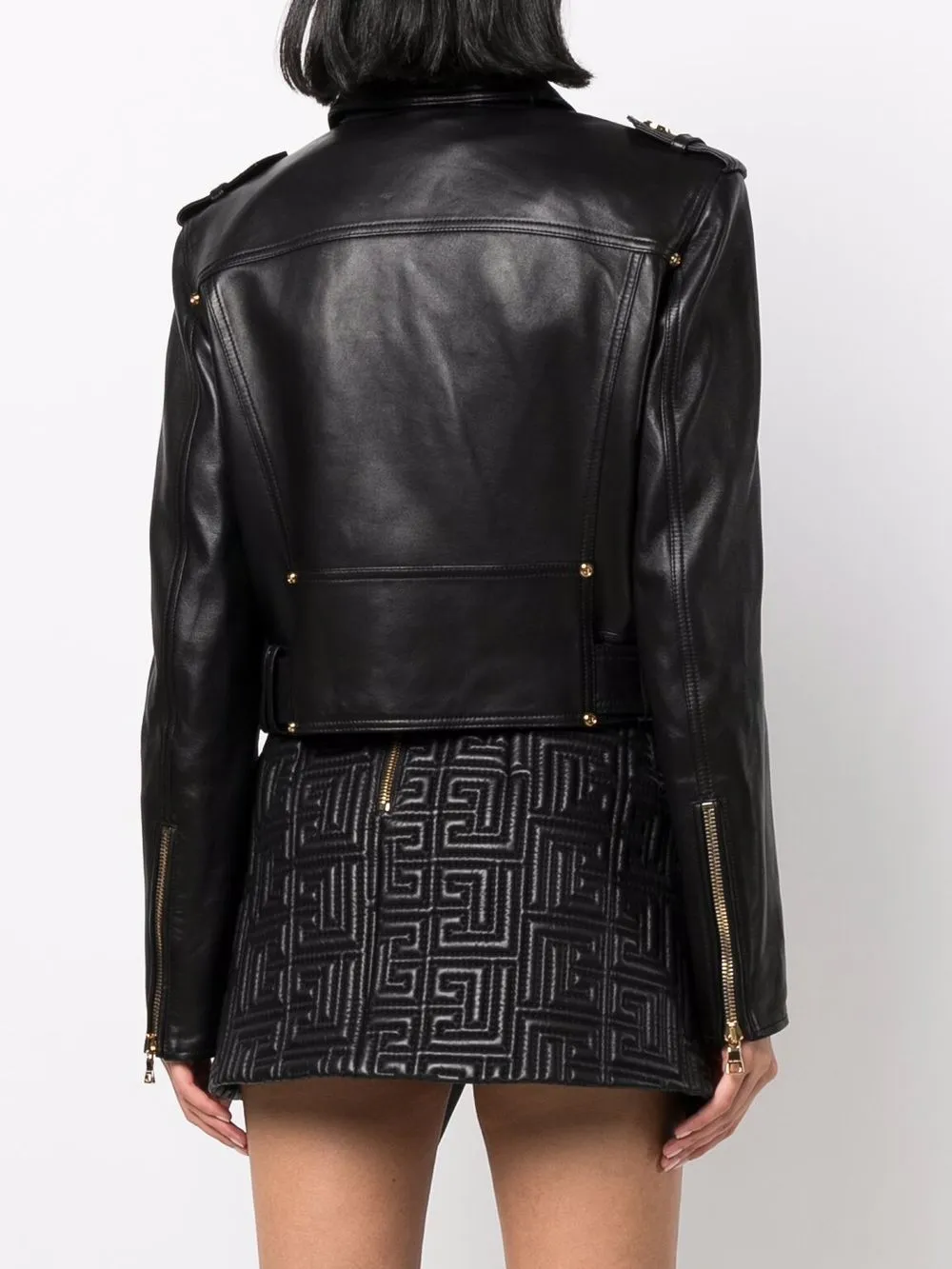 Cropped Biker Jacket