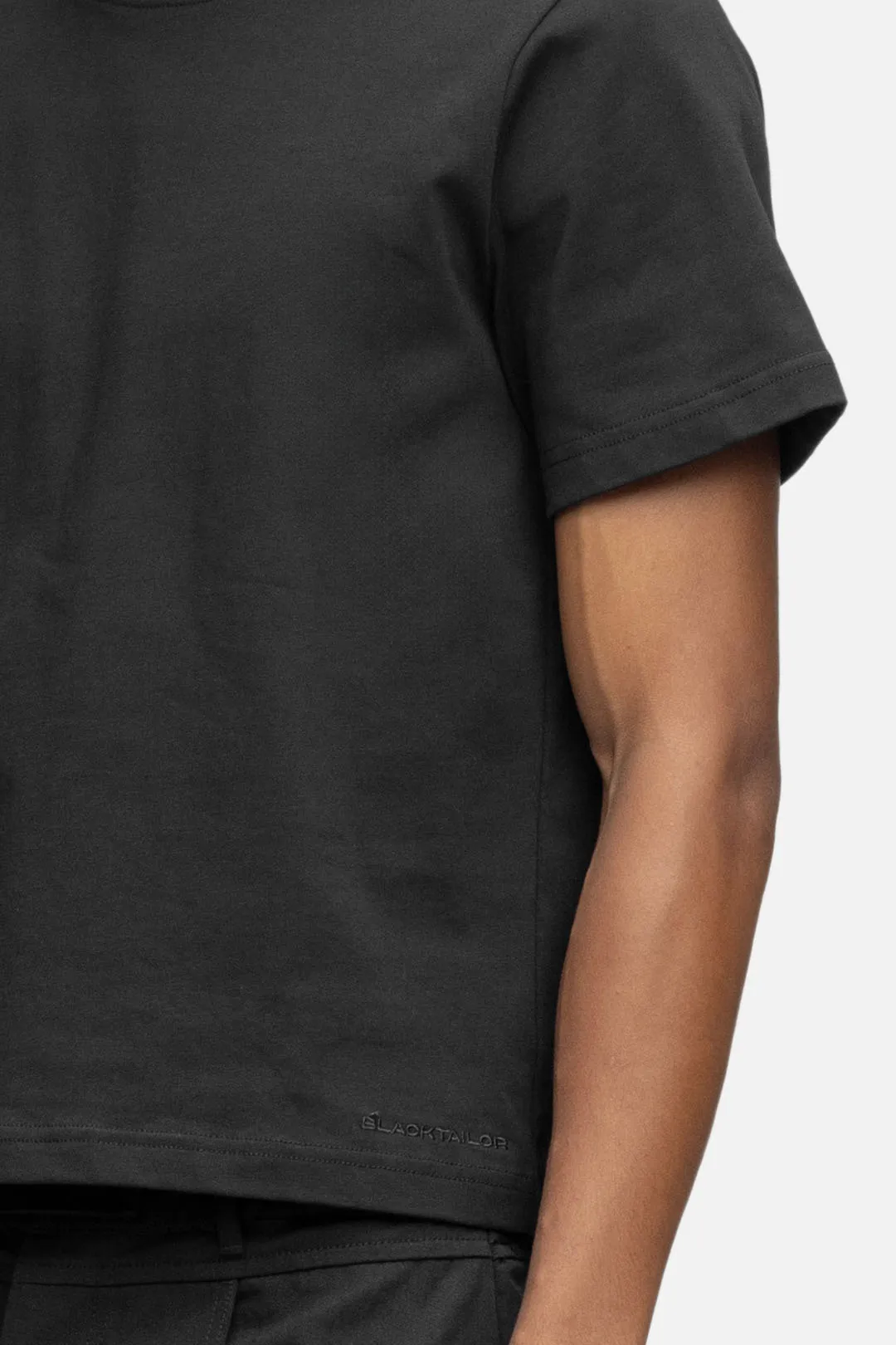 CROPPED T-SHIRT BLACK