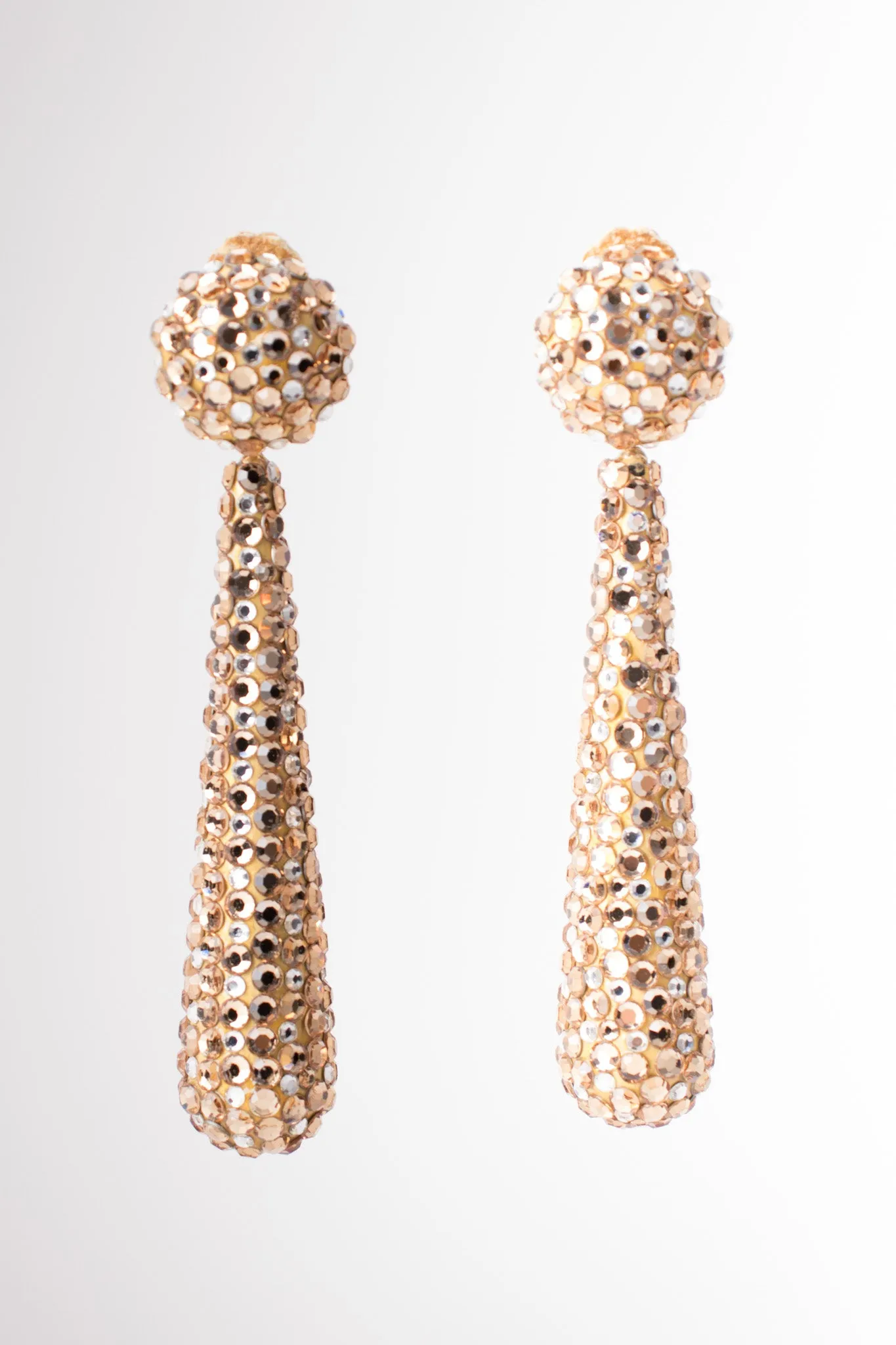 Crystal Baton Drop Earrings