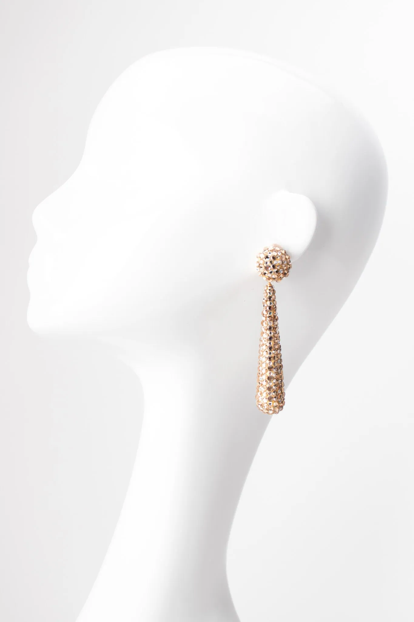 Crystal Baton Drop Earrings