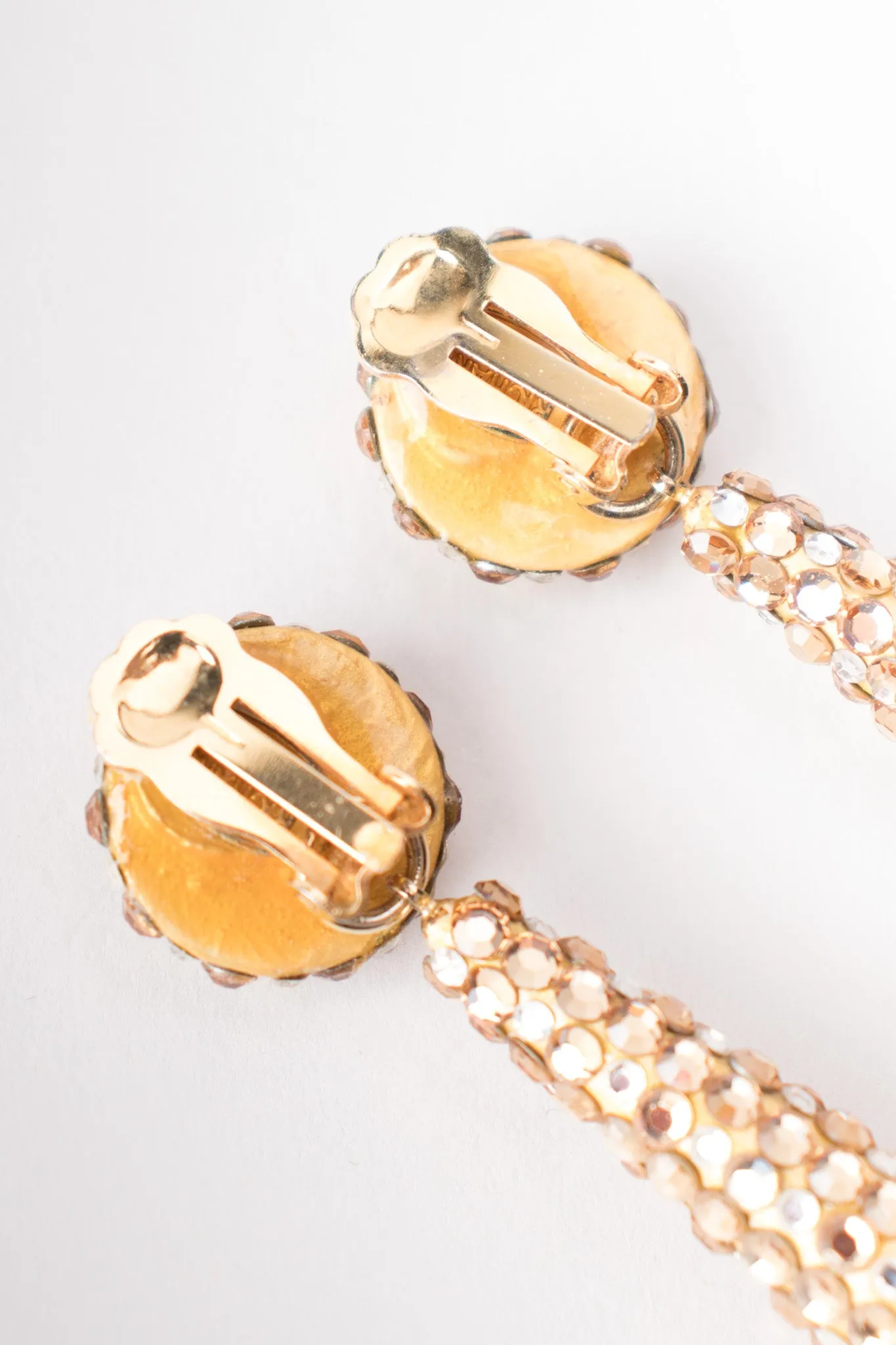 Crystal Baton Drop Earrings
