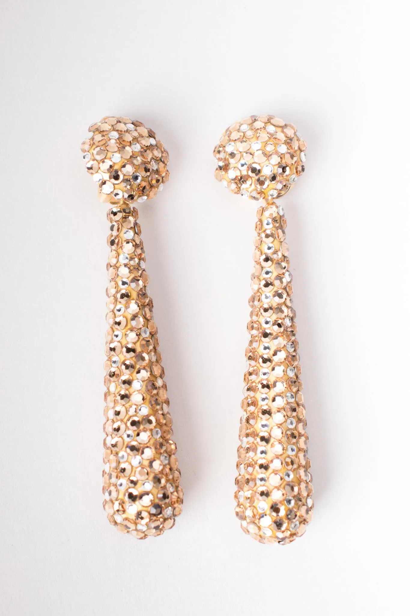 Crystal Baton Drop Earrings