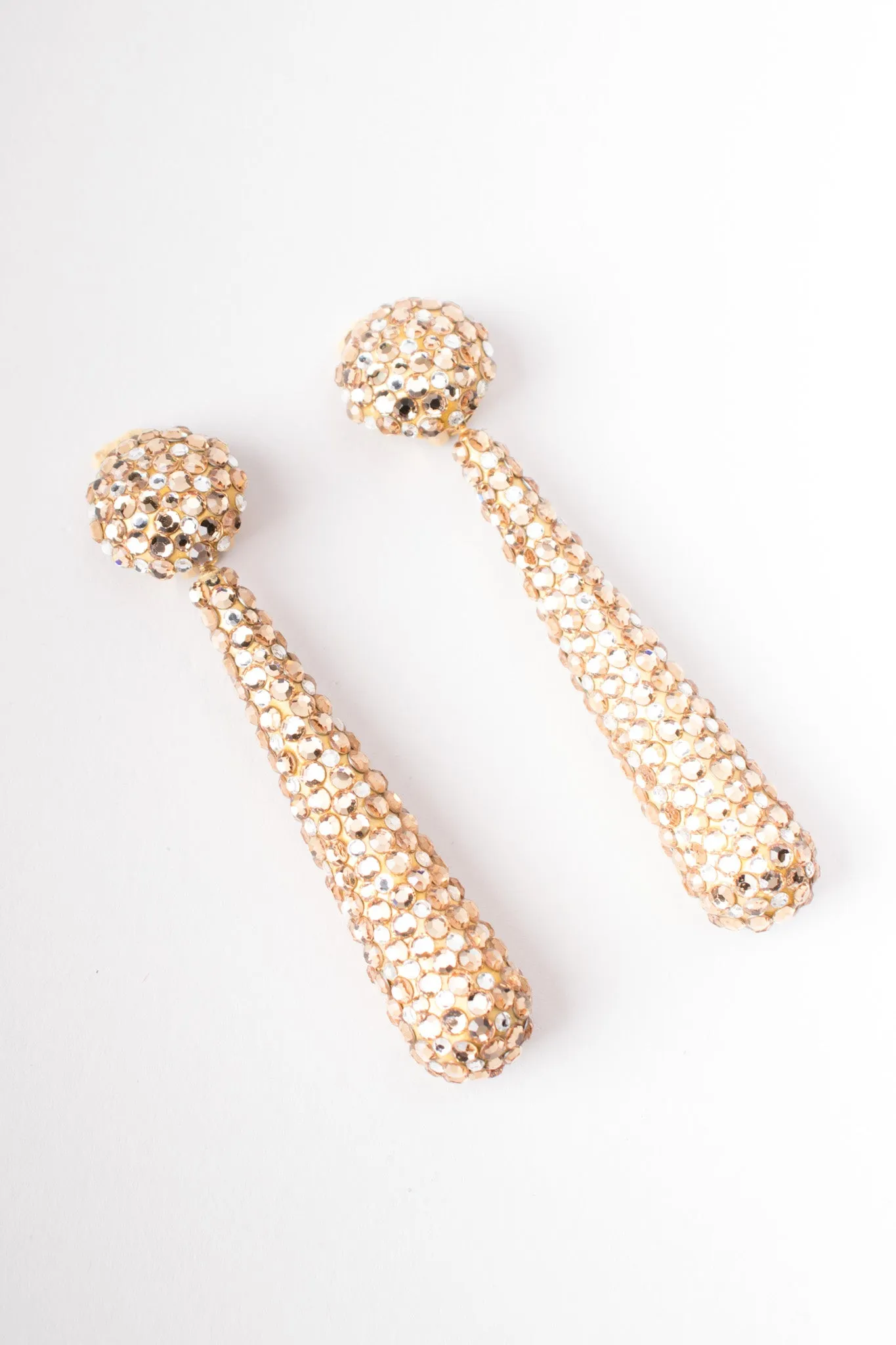 Crystal Baton Drop Earrings