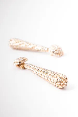 Crystal Baton Drop Earrings