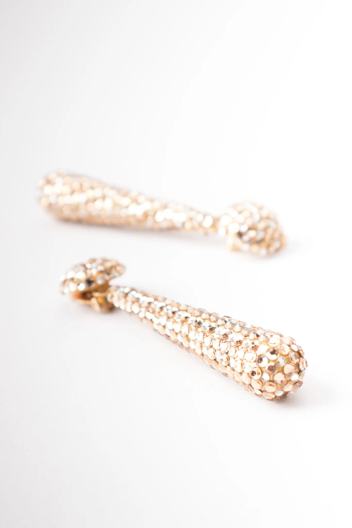Crystal Baton Drop Earrings