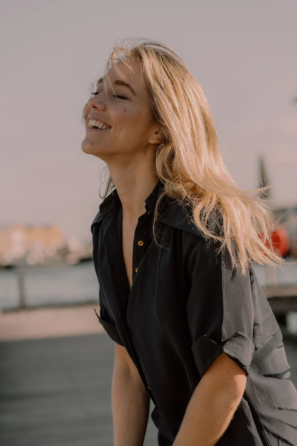 Cuba Libre Shirt dress in Navy
