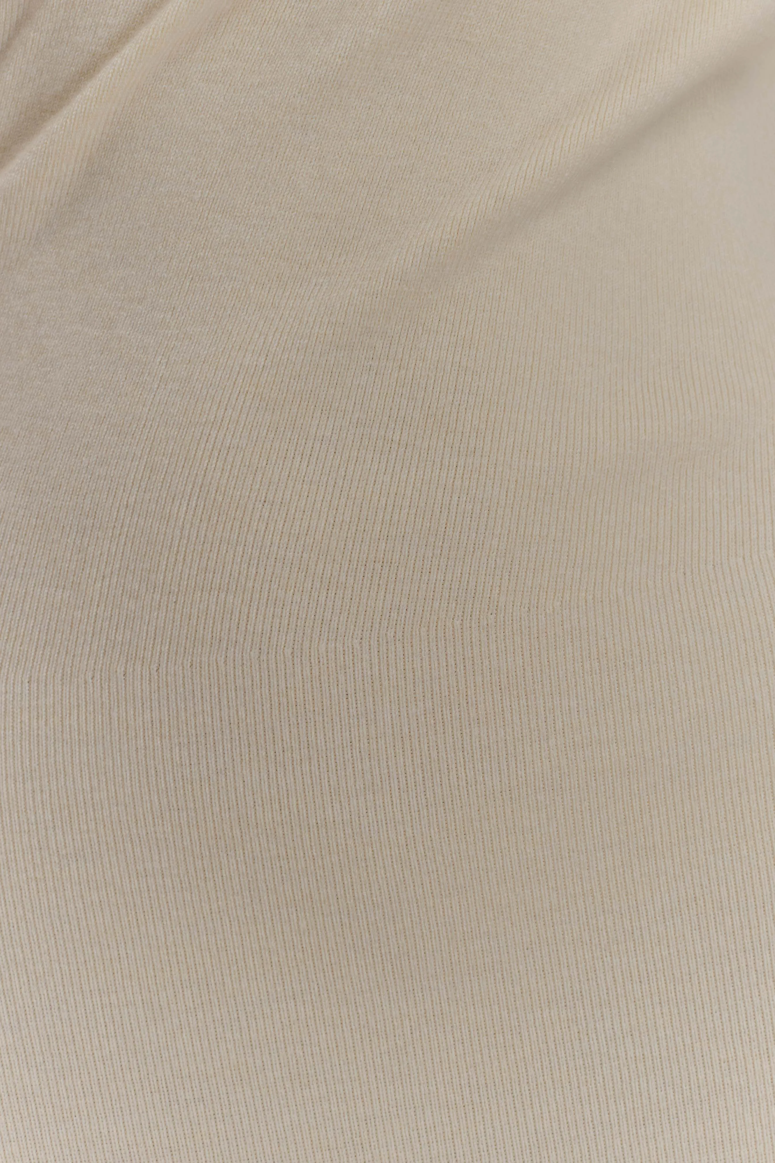 Culver Draped Twist Knit Midi Dress - Cream