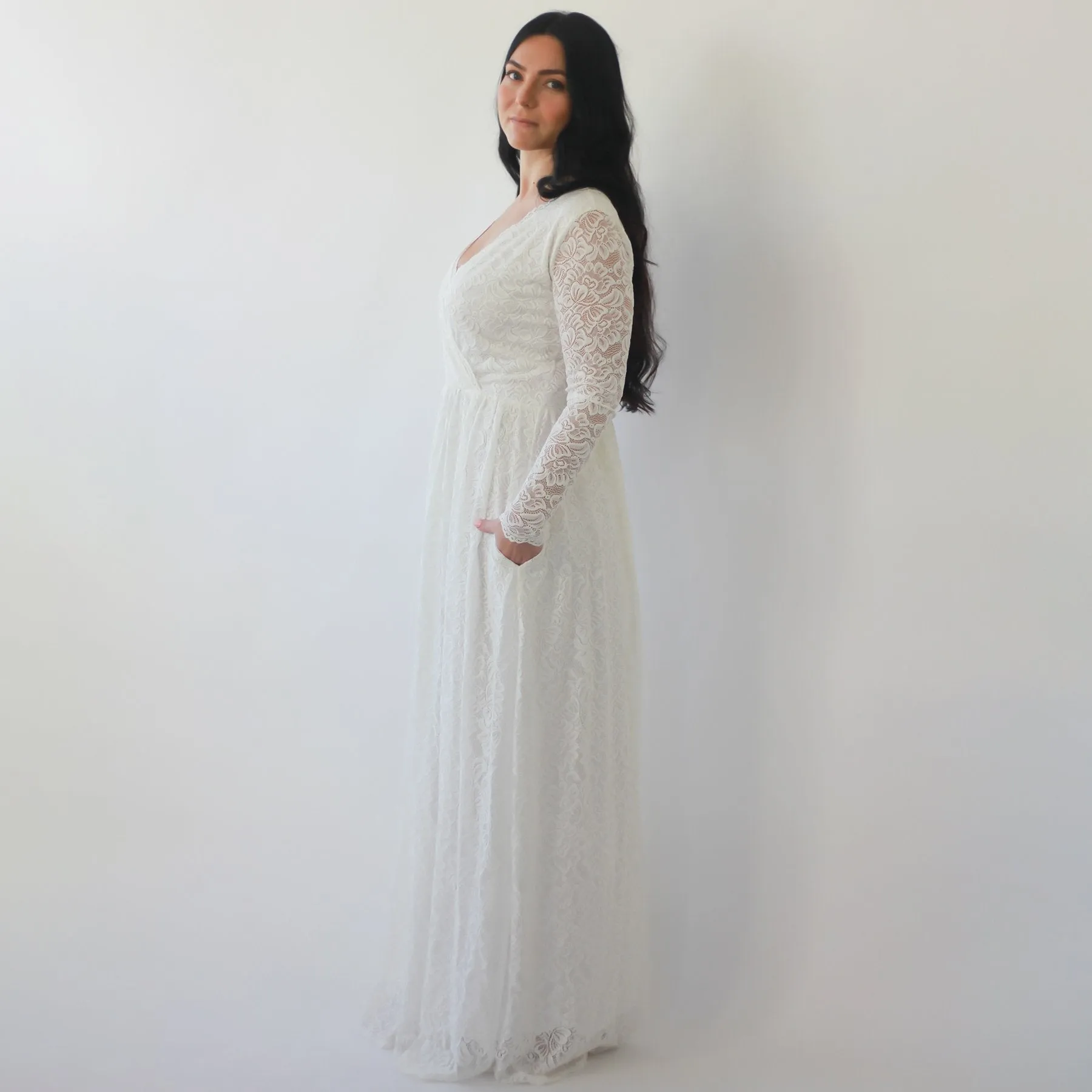 Curvy dress with pockets #1269