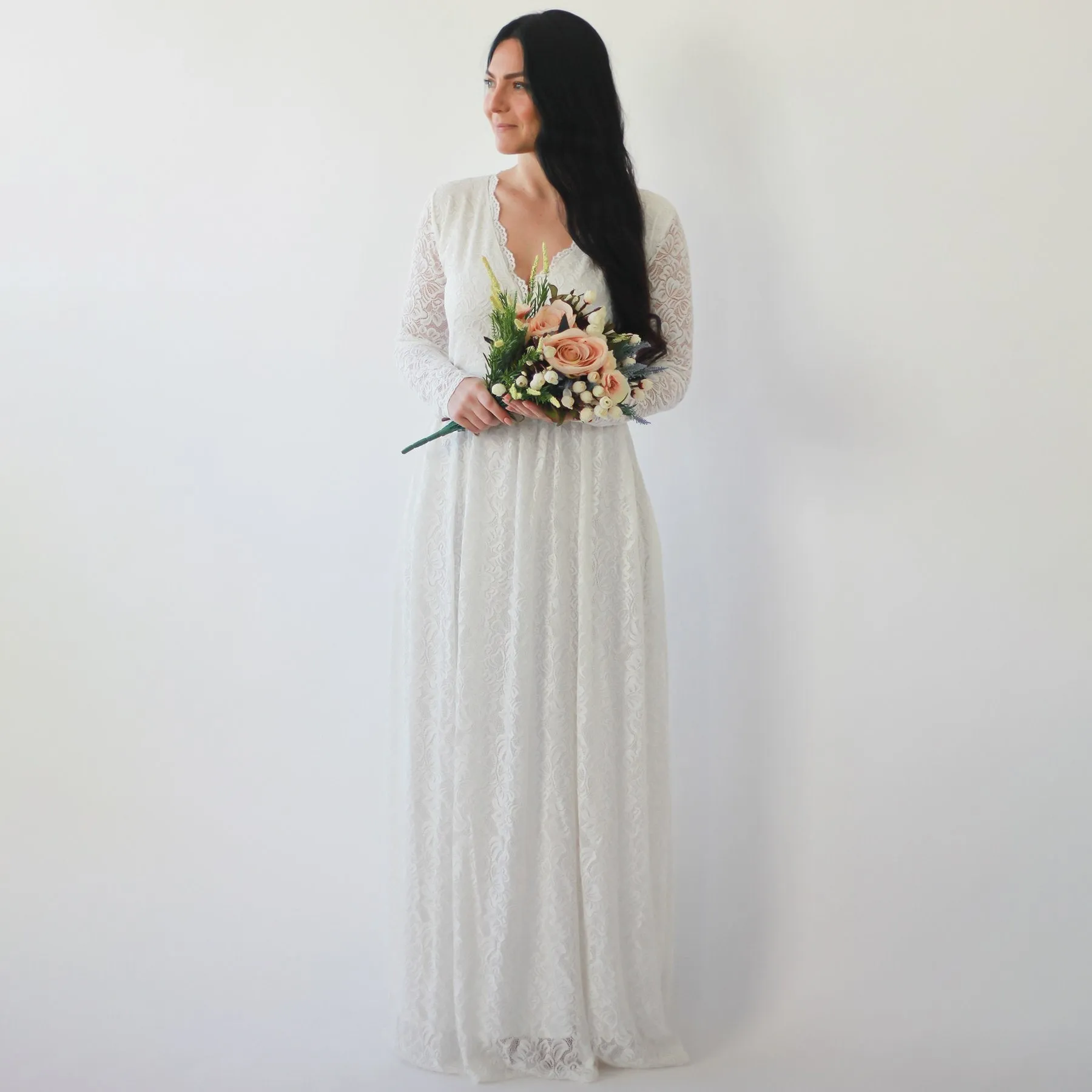 Curvy dress with pockets #1269
