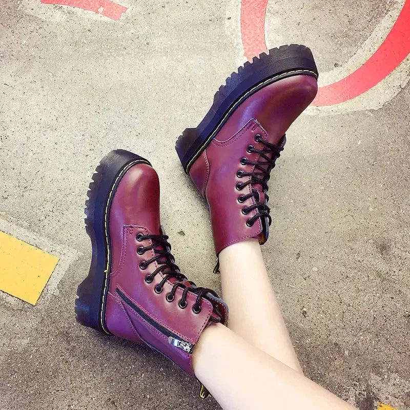 DAKOTA™ CHUNKY PLATFORM COMBAT BOOTS