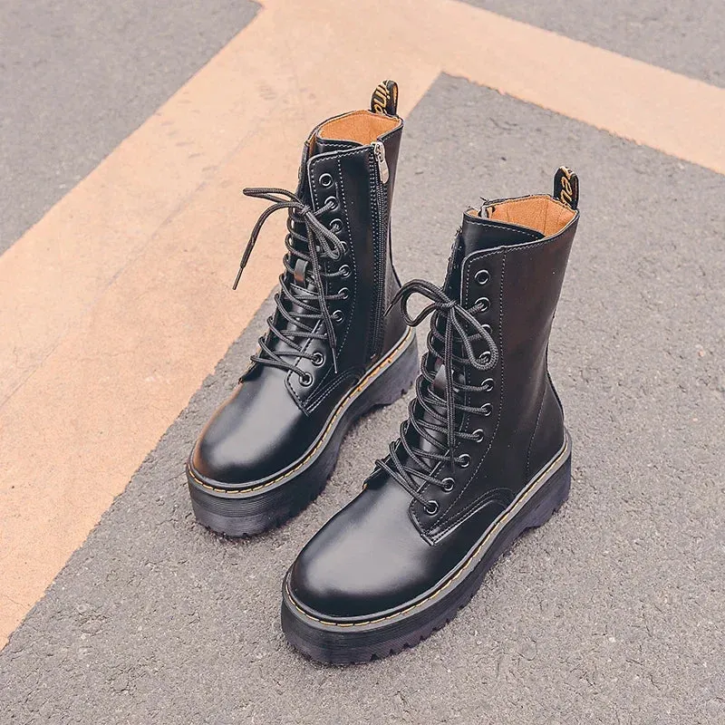 DAKOTA™ CHUNKY PLATFORM COMBAT BOOTS