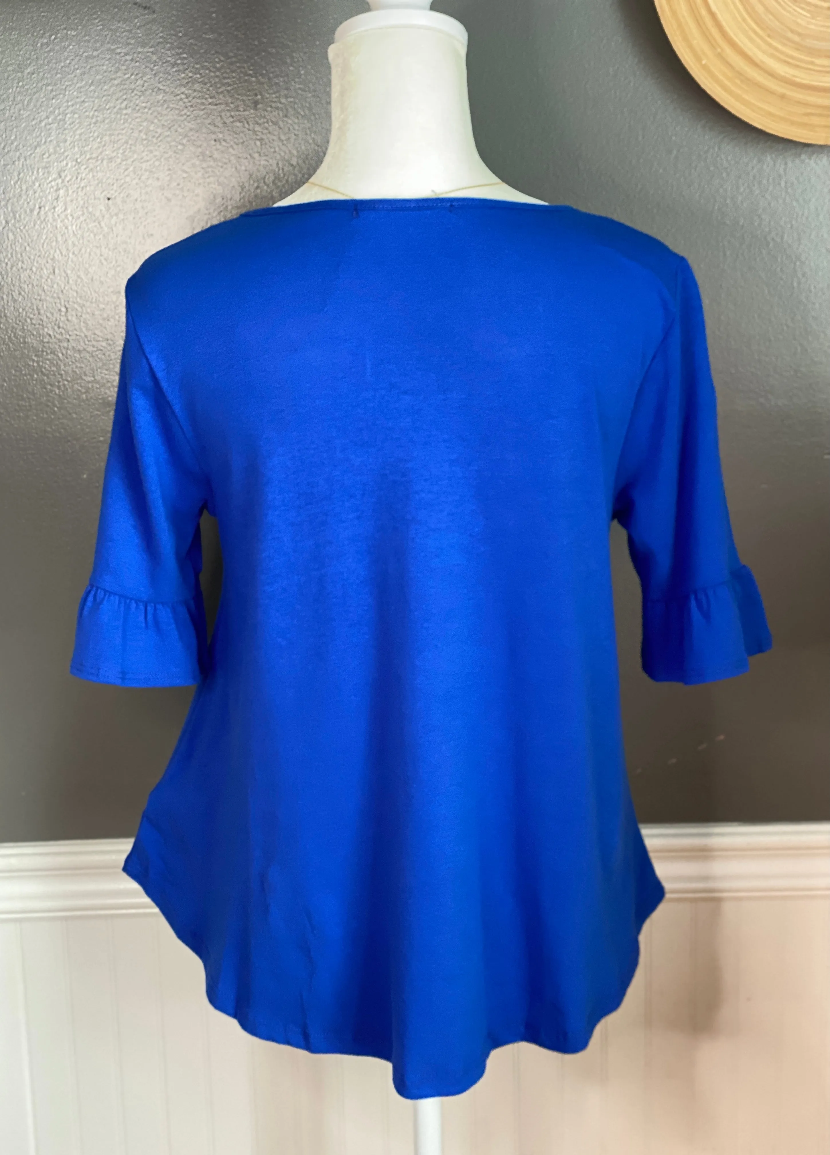 Day Dreaming Flutter Sleeve Top