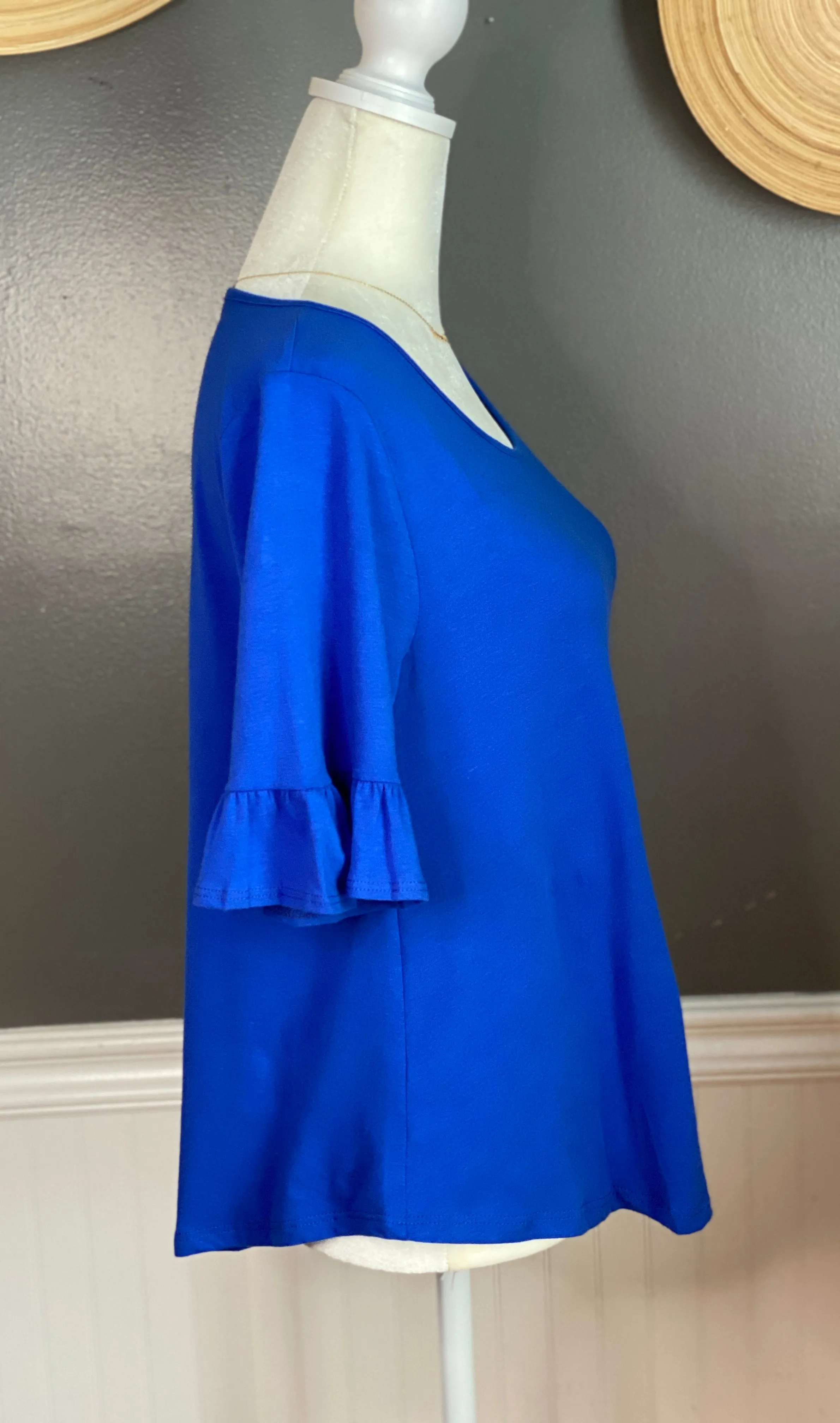 Day Dreaming Flutter Sleeve Top