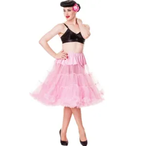 Deluxe Three Tiered Light Pink Petticoat