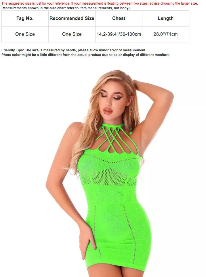 Diamond Dress | Rhinestone Dress | See Through Dress | Sheer Dress | Mesh Dress | See Through lingerie | Fishnet Dress | Transparent Dress