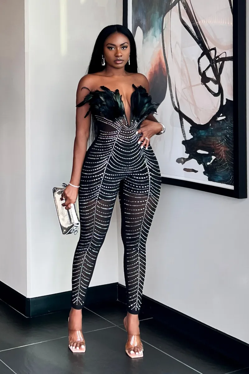 DIAMOND FEATHER | BODYSUIT
