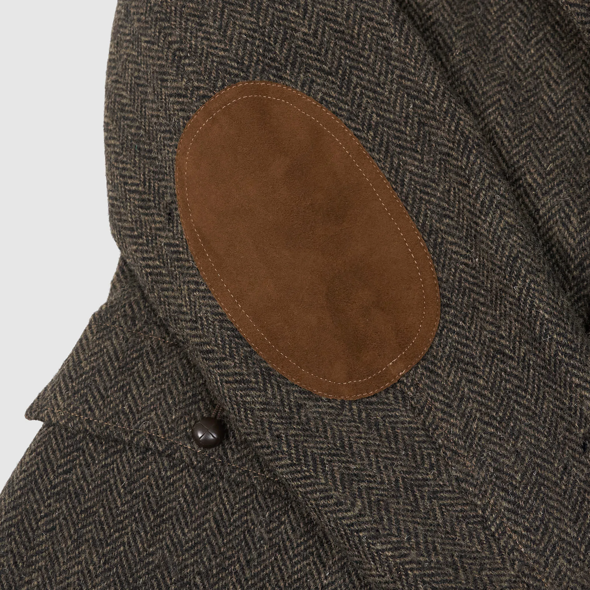 Double RL Harris Tweed Herringbone Sports Blazer