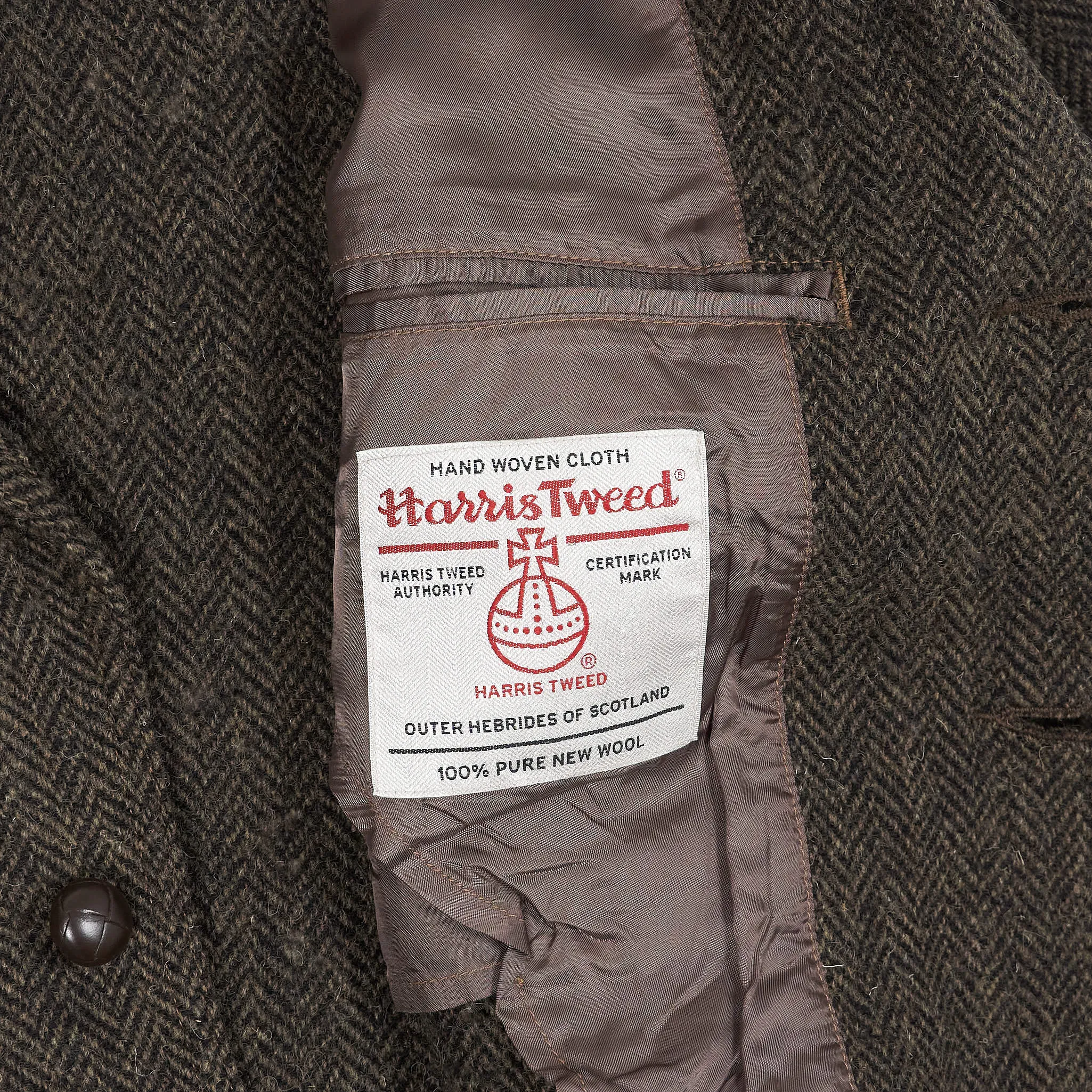 Double RL Harris Tweed Herringbone Sports Blazer