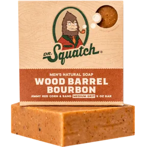 Dr. Squatch Wood Barrel Bourbon 5oz Men's Bar Soap
