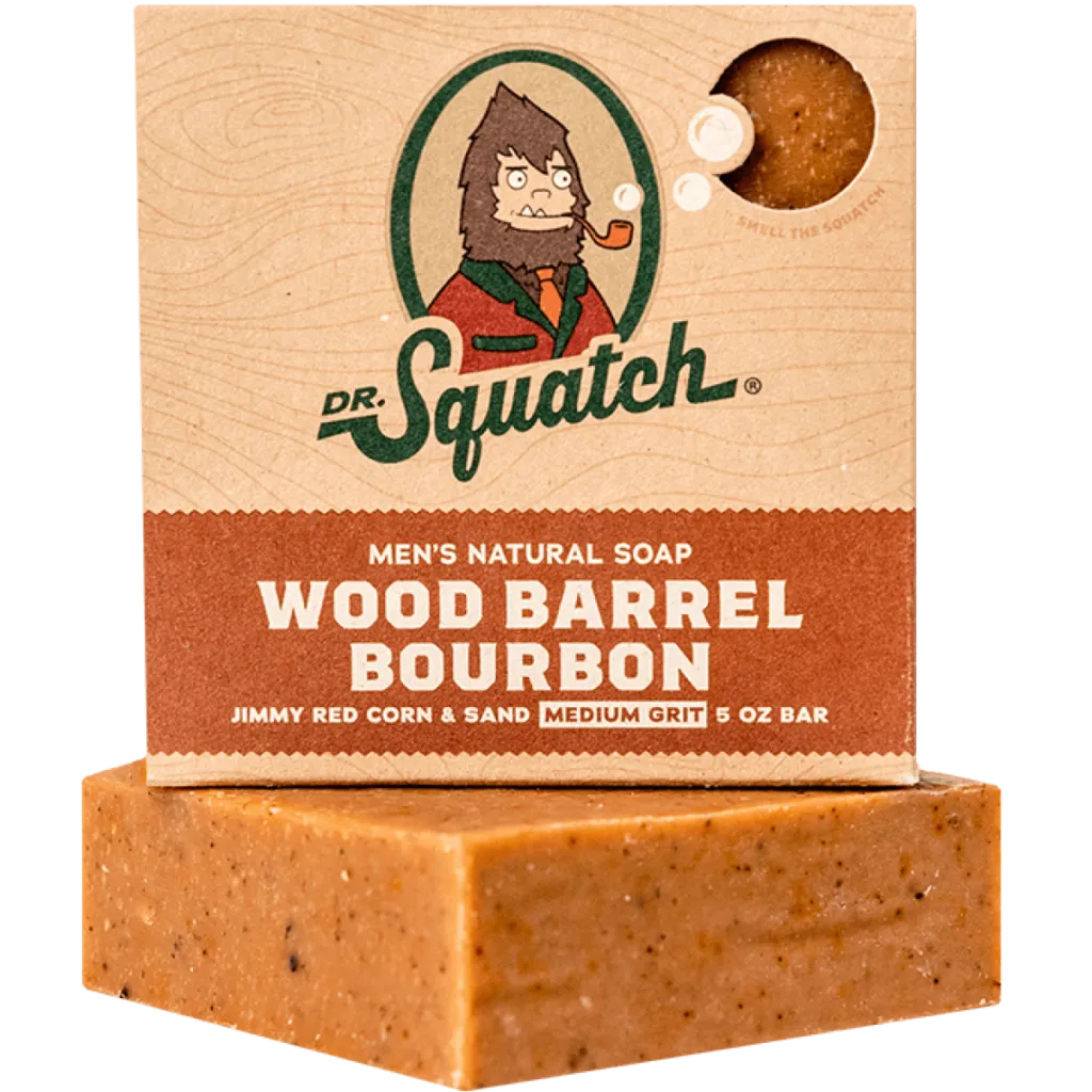 Dr. Squatch Wood Barrel Bourbon 5oz Men's Bar Soap