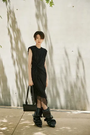 Dress / JNBY Slim Fit Short-sleeve Lace Dress