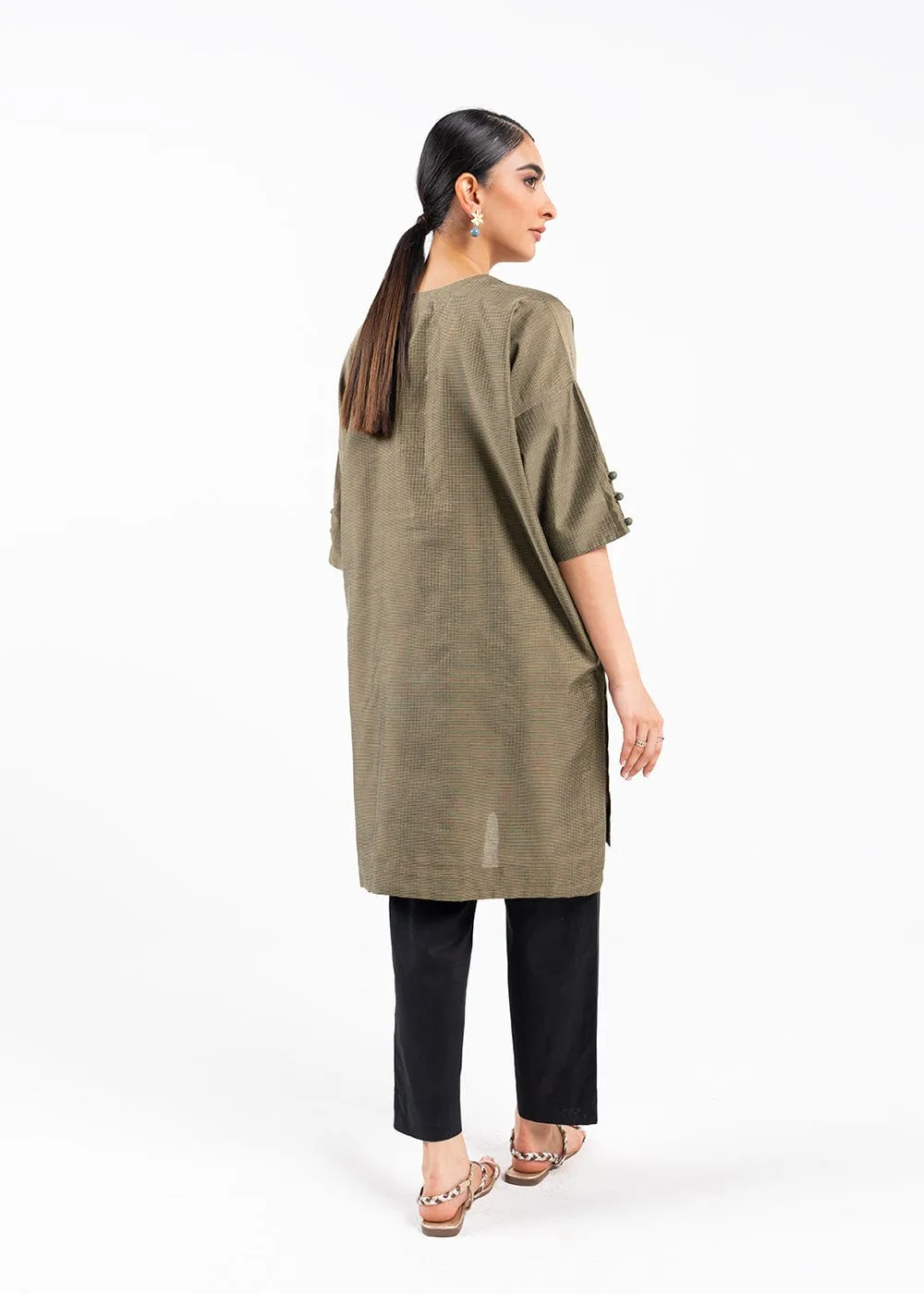 Dyed Zari Kurti
