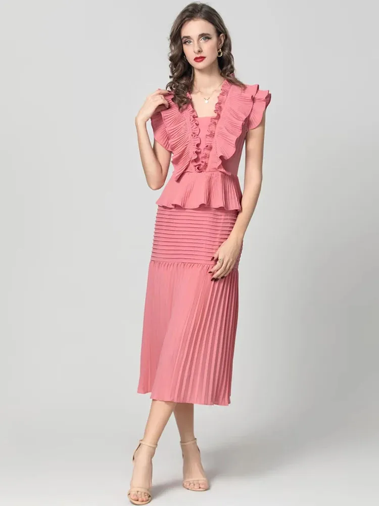 Electra V-Neck Dress