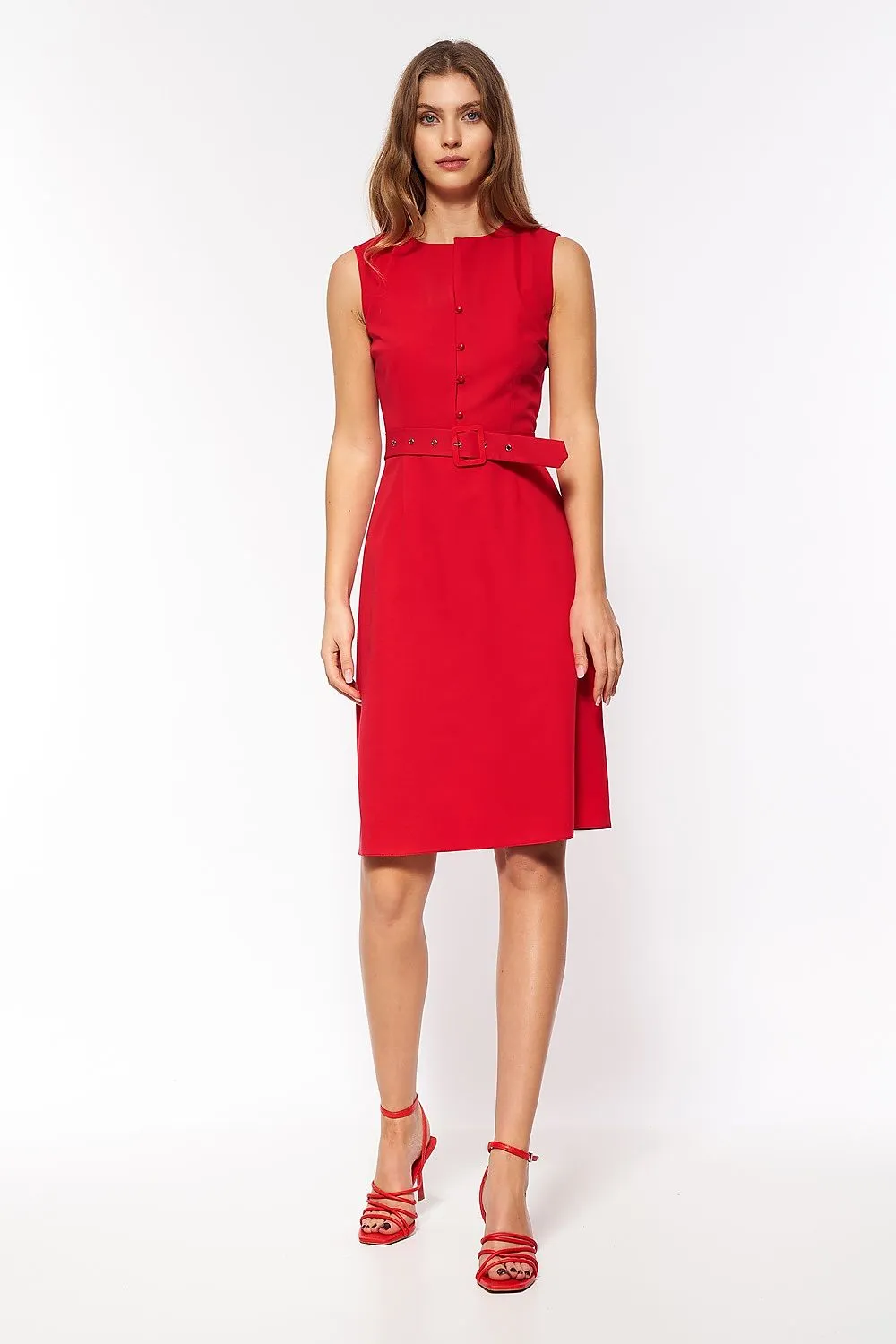 Elegant Stretch Dress with Timeless Fit