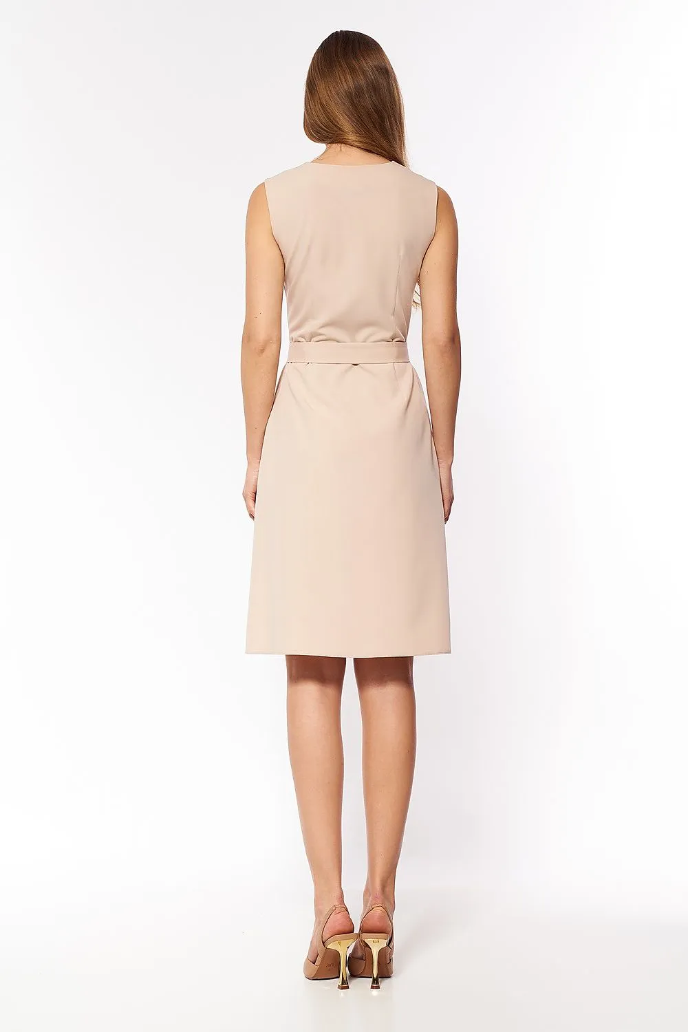 Elegant Stretch Dress with Timeless Fit