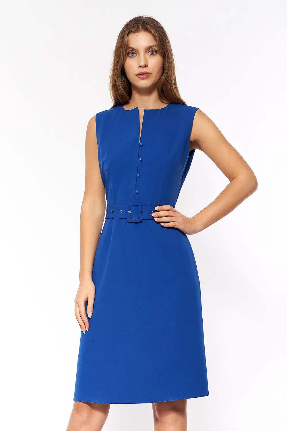 Elegant Stretch Dress with Timeless Fit