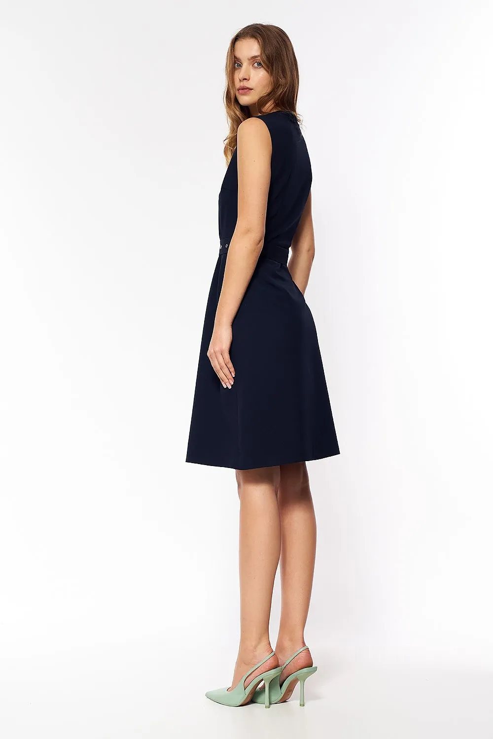 Elegant Stretch Dress with Timeless Fit