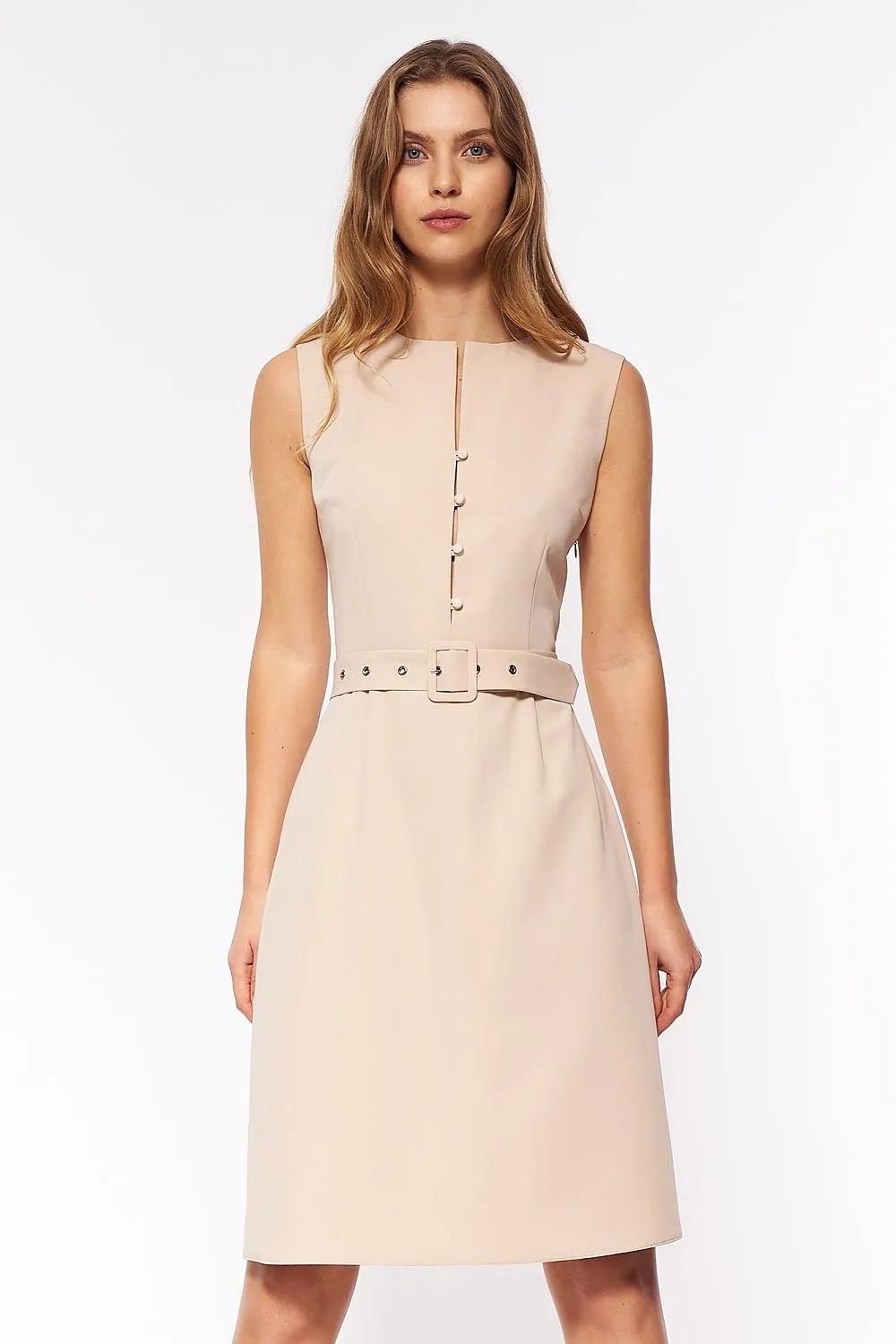 Elegant Stretch Dress with Timeless Fit