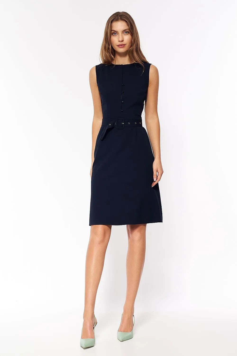 Elegant Stretch Dress with Timeless Fit