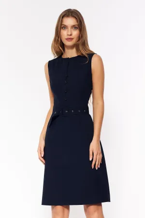 Elegant Stretch Dress with Timeless Fit
