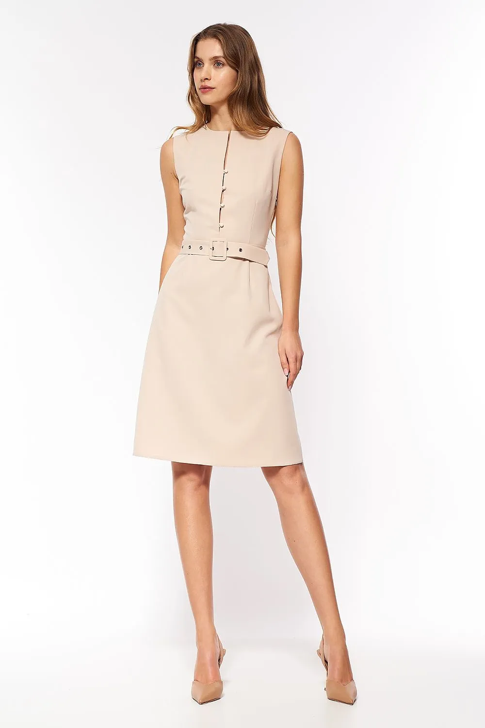 Elegant Stretch Dress with Timeless Fit