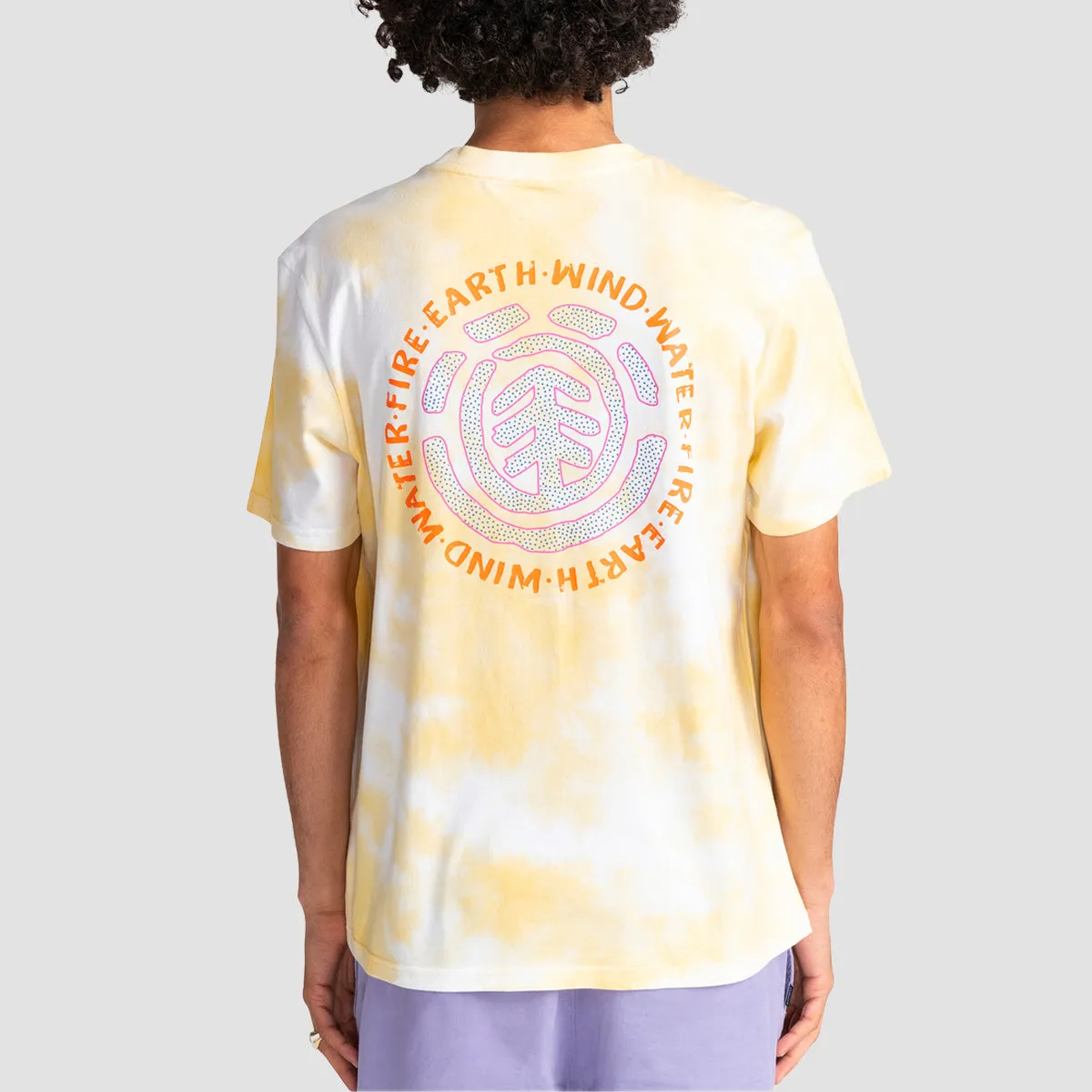 Element Seal Paint T-Shirt Cream Gold Tie