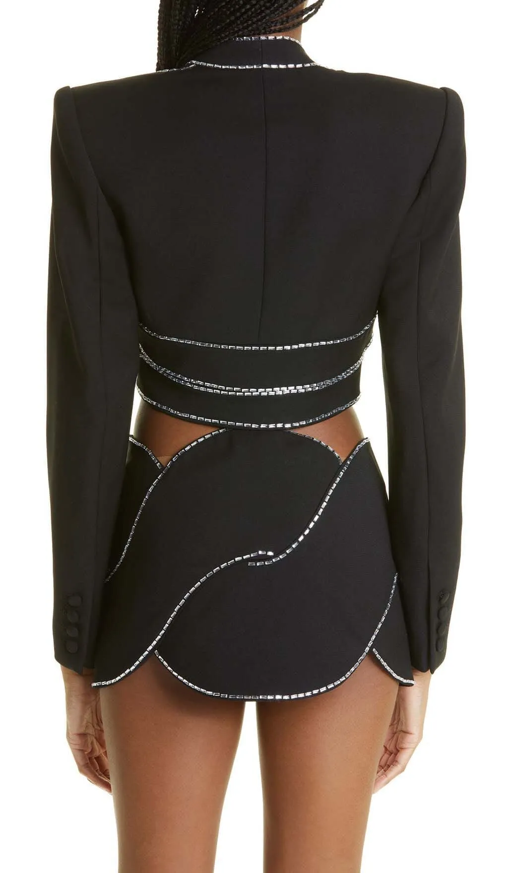 EMBELLISHED ROPE TWO PIECES IN BLACK