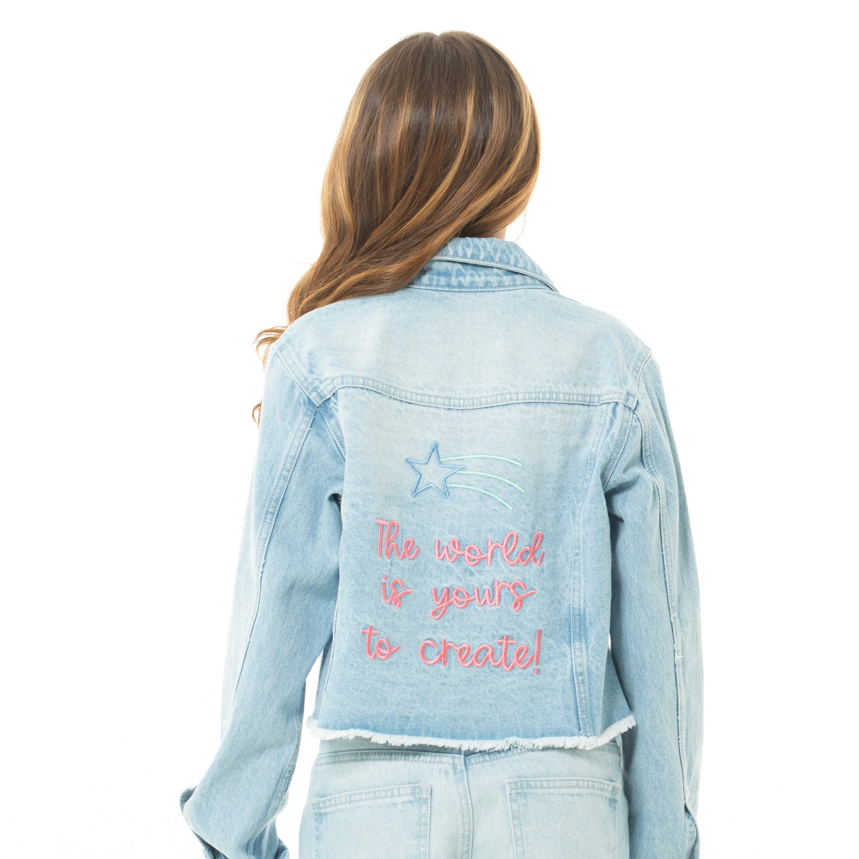 EMBROIDERED DENIM JACKET