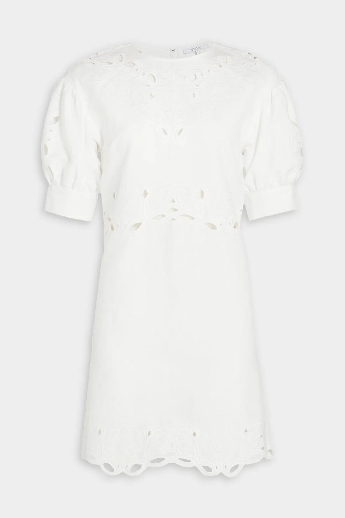 Everett Eyelet Dress in Soft White