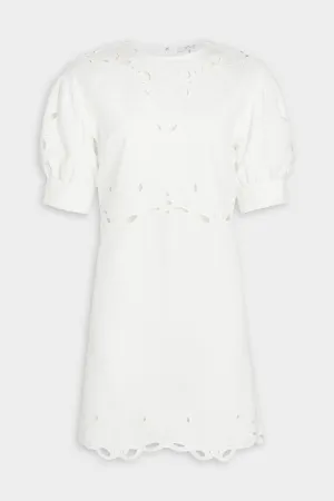 Everett Eyelet Dress in Soft White
