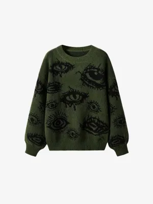 EYE PATTERN SWEATER