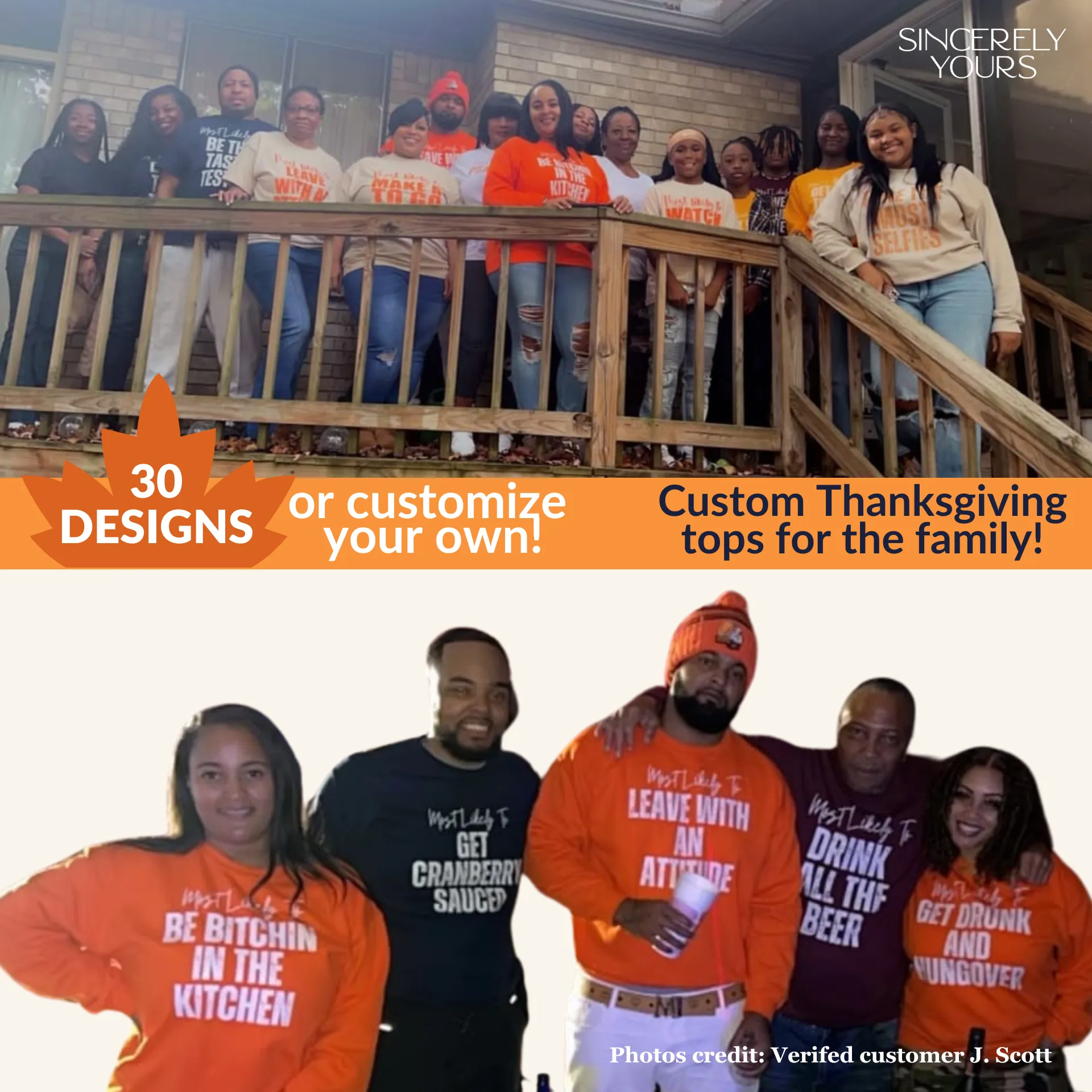 Family Thanksgiving / Friendsgiving Funny Matching Most Likely To - Unisex Shirts