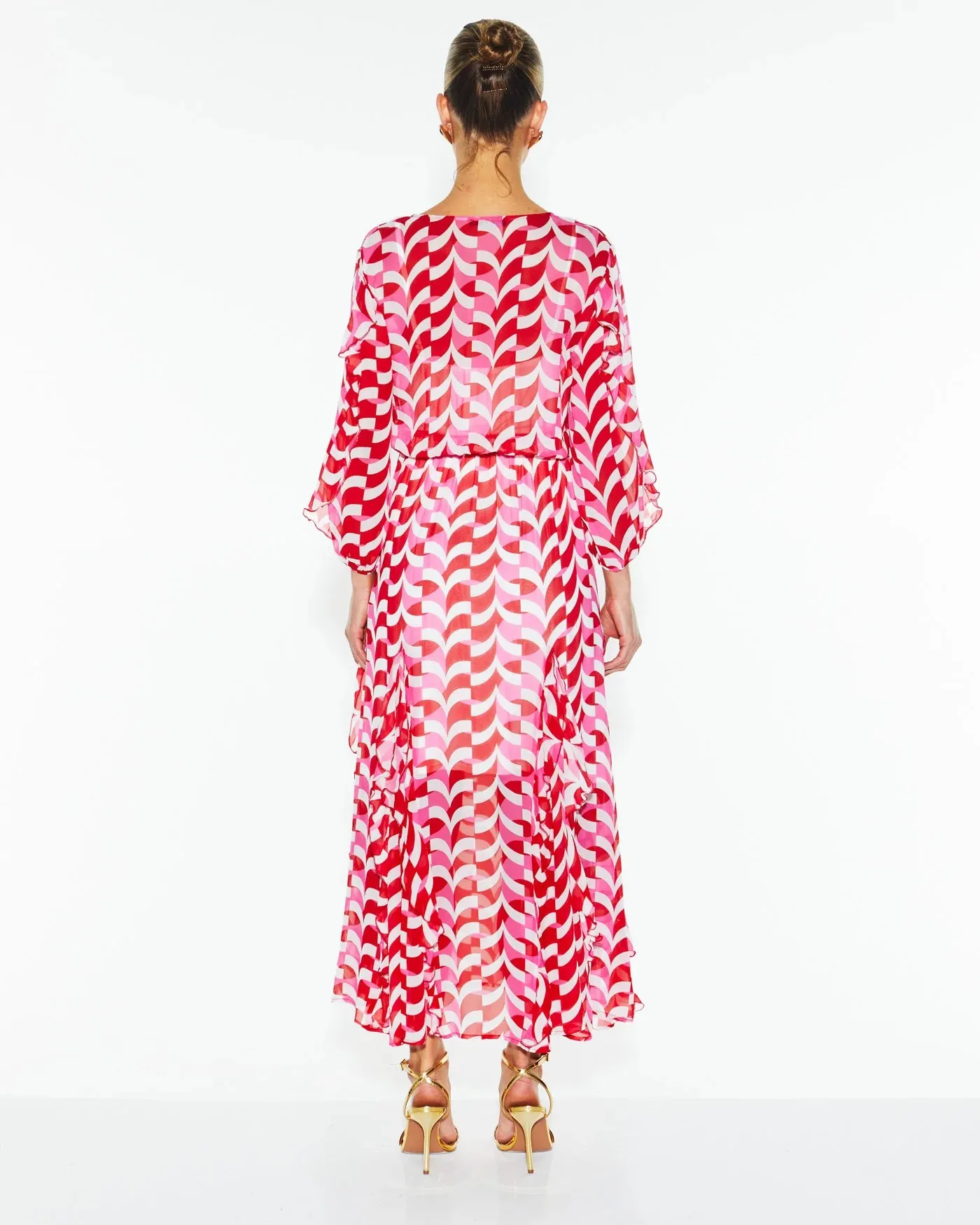 Fate & Becker - Just Love Ruffle Dress - Geo Link