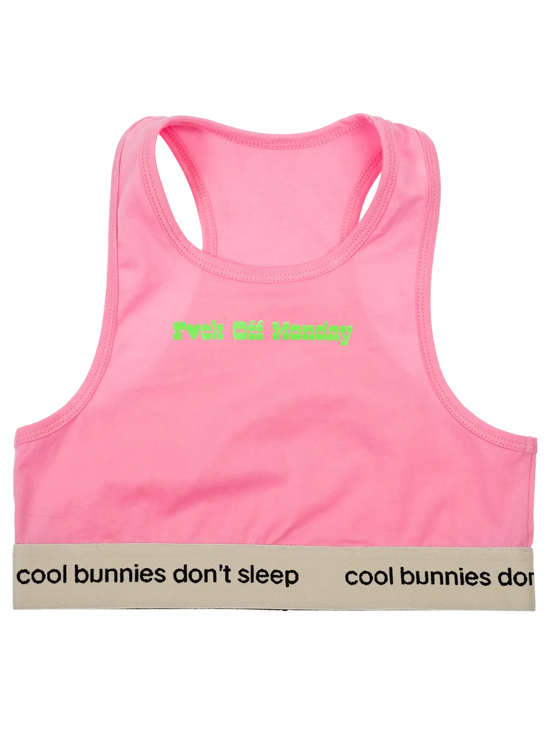 'F*ck Off Monday' Cropped Sport Top